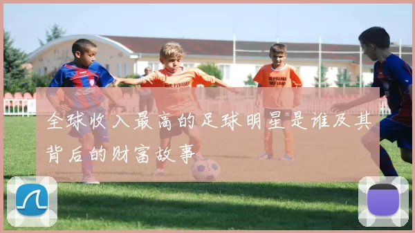 全球收入最高的足球明星是谁及其背后的财富故事
