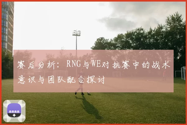 赛后分析：RNG与WE对抗赛中的战术意识与团队配合探讨